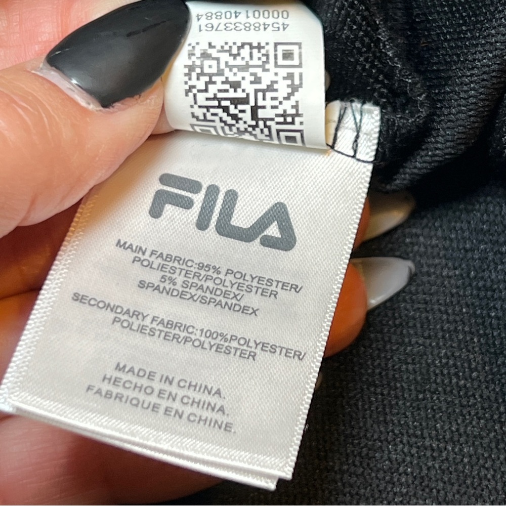 Fila Men’s Black and Gray Zip Top Performance Pullover Size‎ Large - Picture 11 of 15